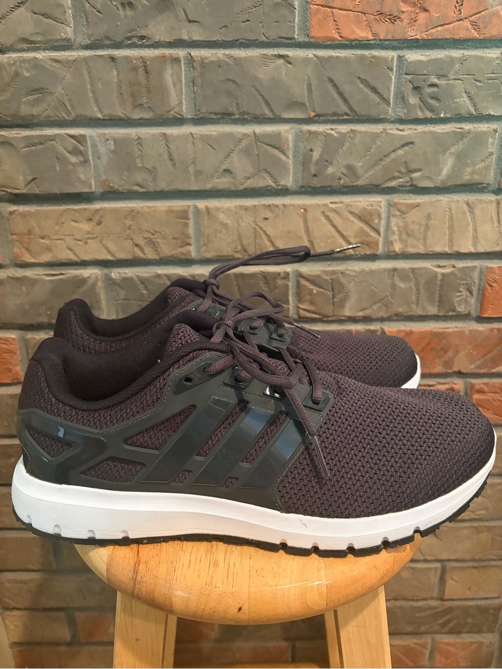 Adidas Energy Cloudfoam WTC Running Shoe Black/White BY9058 Men size 15M